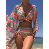 Retro Ethnic Style Swimsuit