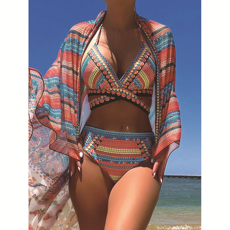 Retro Ethnic Style Swimsuit