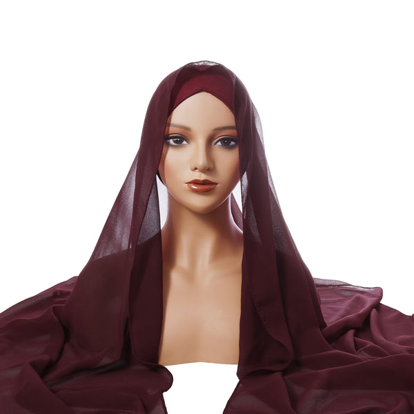Elegant Chiffon Turban
