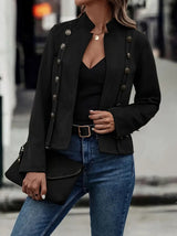 Suede Double-Breasted Jacket