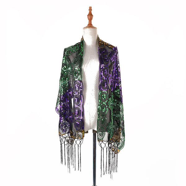 Festive Sequin Scarf