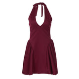 Sultry V-Halter Dress