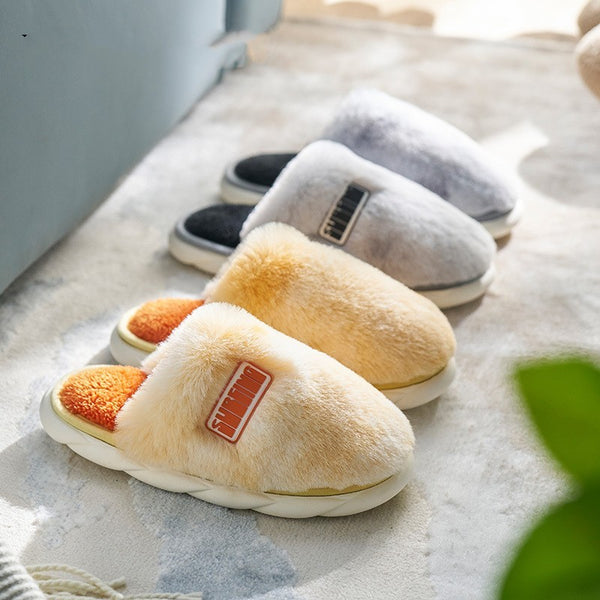 Tie Dyed Autumn And Winter Household Slippers
