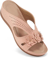 Summer New Women's Outer Wedge Flower Beach Sandals