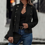 Suede Double-Breasted Jacket