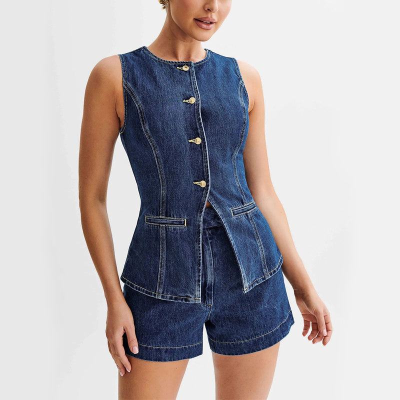 Denim Suit Set
