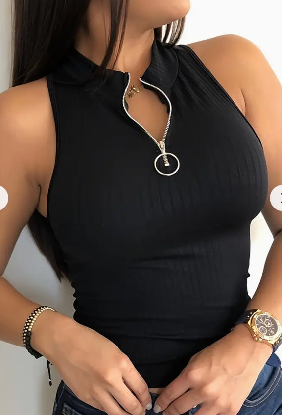 Stylish Zip Tank