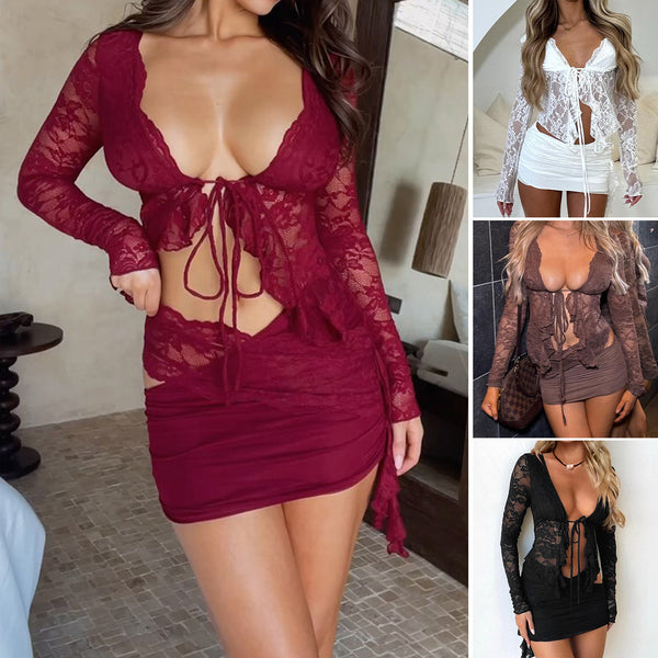 Lace Cardigan Top