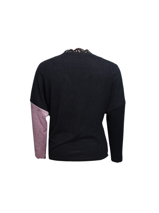 V-Neck Lace Top