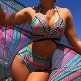 Retro Ethnic Style Swimsuit