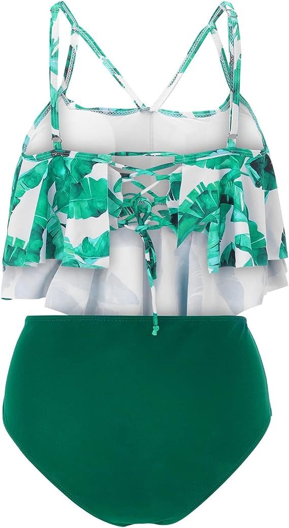 Tropical High-Waist Swimsuit