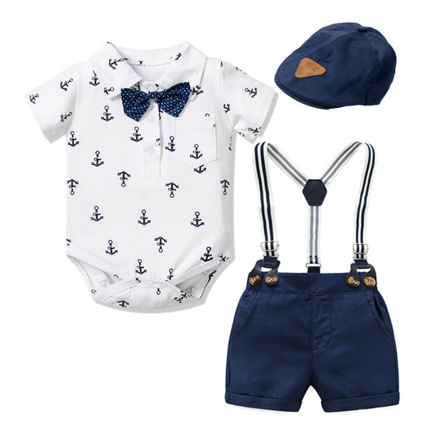 Baby Boy Romper Outfit Gentleman