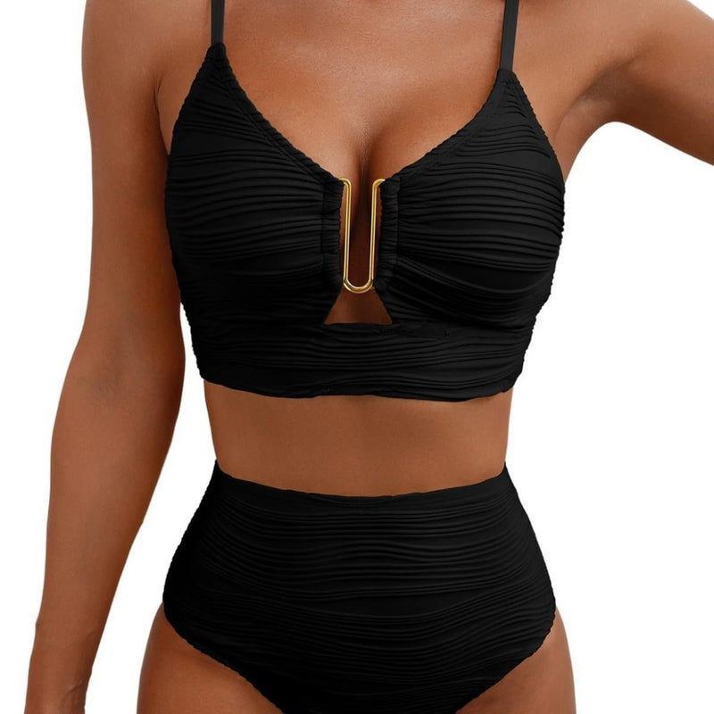 V-Neck Bikini Set