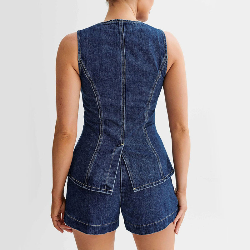 Denim Suit Set