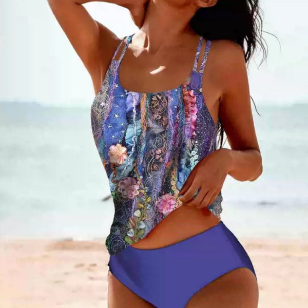 Vintage High-Waist Swimwear