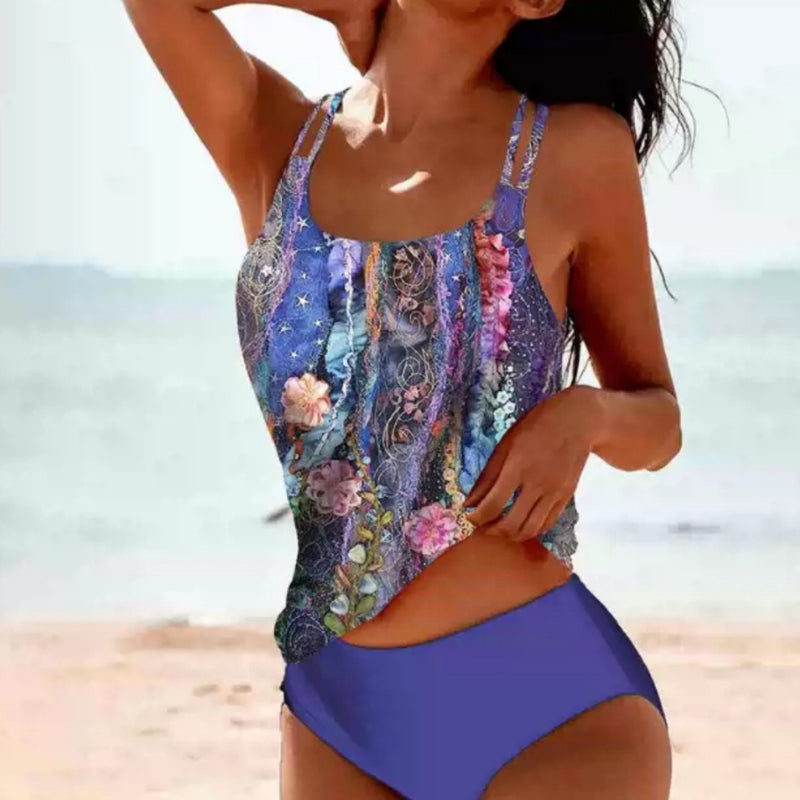 Vintage High-Waist Swimwear