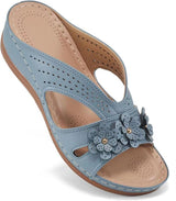 Summer New Women's Outer Wedge Flower Beach Sandals