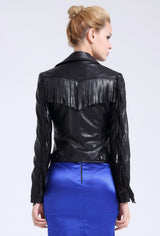 Tassel Leather Jacket