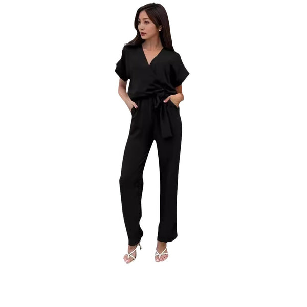 V-Neck Jumpsuit