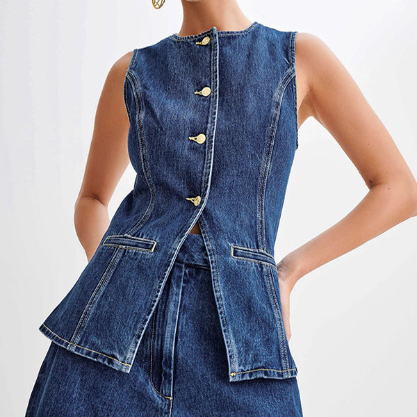 Denim Suit Set