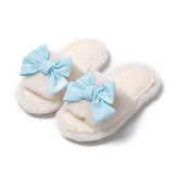 Women's Cotton Slippers Bowknot Home Plush
