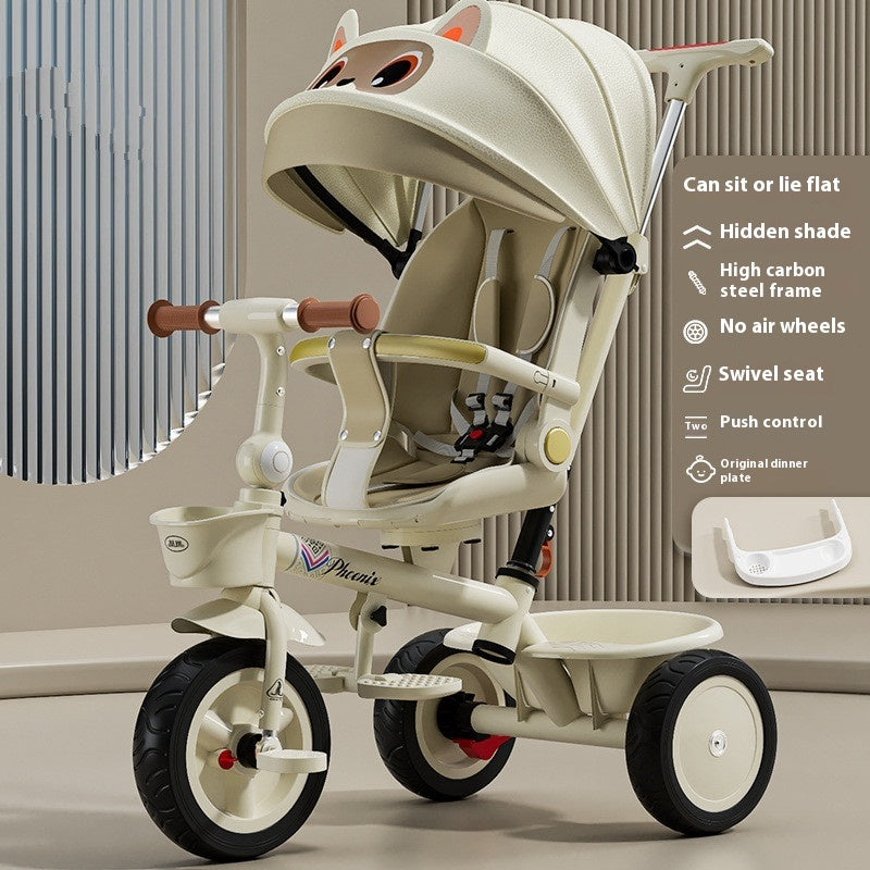 Tricycle Pedal Baby Car Children Lightweight Toy Trolley