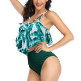 Tropical High-Waist Swimsuit