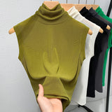 Turtleneck Sleeveless Top