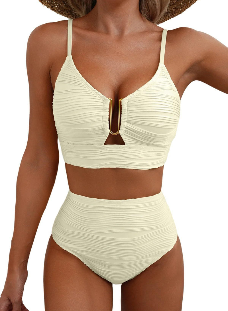 V-Neck Bikini Set