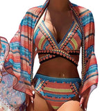Retro Ethnic Style Swimsuit