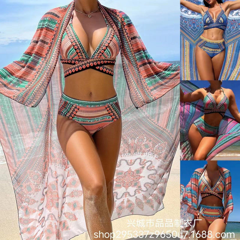 Retro Ethnic Style Swimsuit