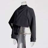 Waist Cape Blazer Suit