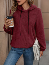 Velvet Hooded Pullover