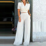 Striped Shorts Set