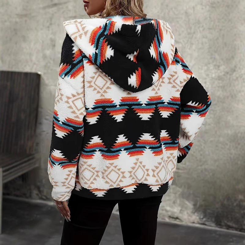Colorblock Fleece Coat