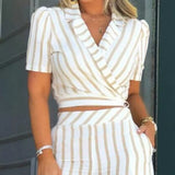 Striped Shorts Set