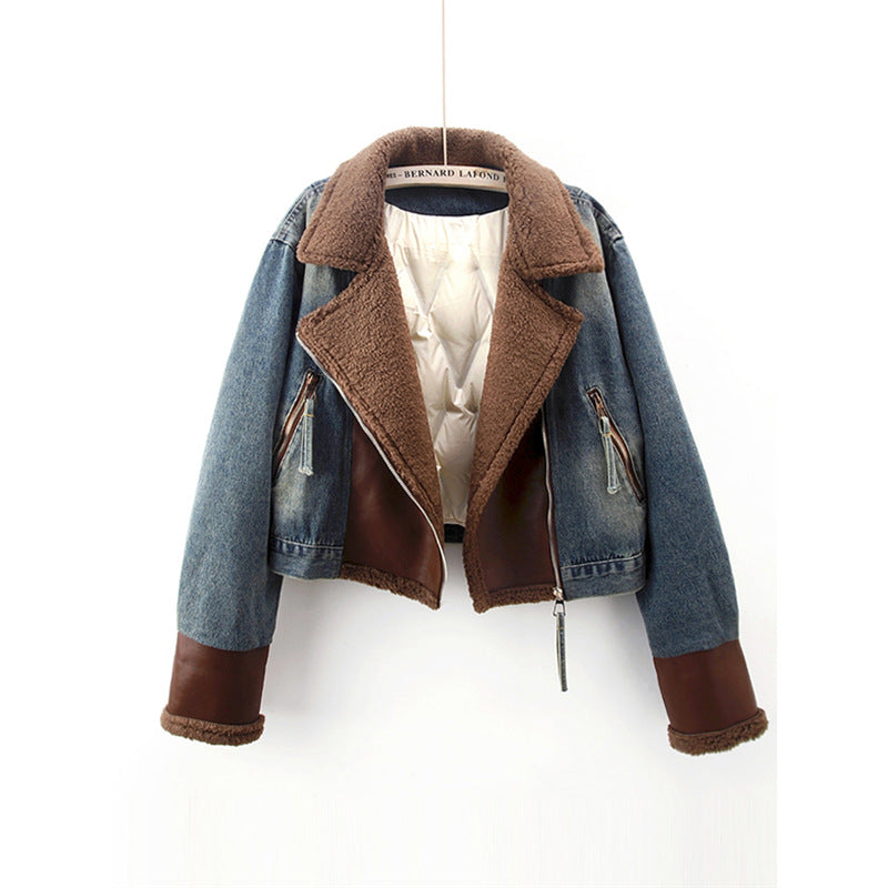 Fleece Denim Jacket