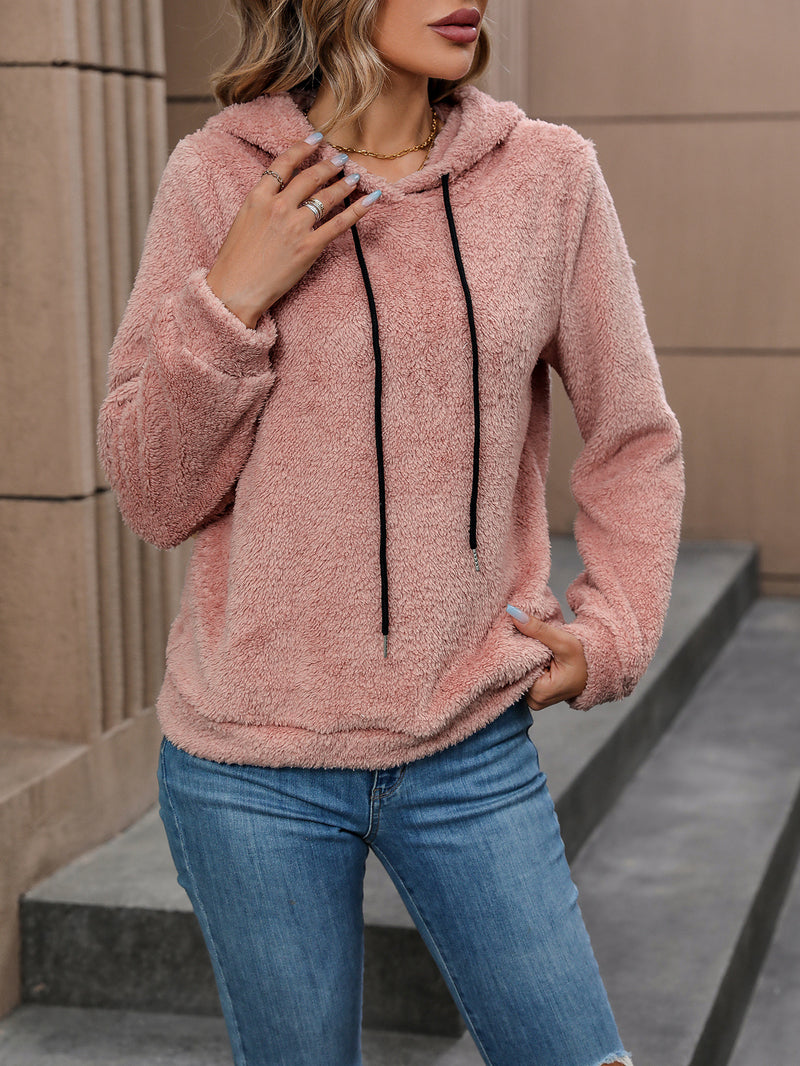 Velvet Hooded Pullover