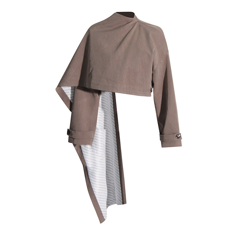 Waist Cape Blazer Suit