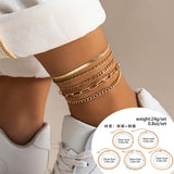 Sweet Cool Leisure Rhinestone Beach Anklet Foot Ornaments