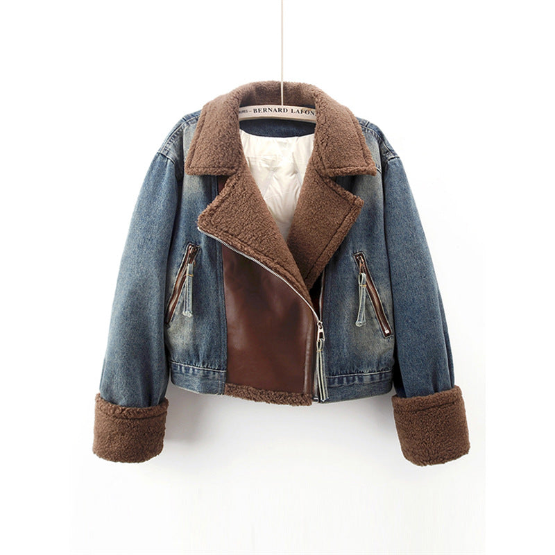Fleece Denim Jacket