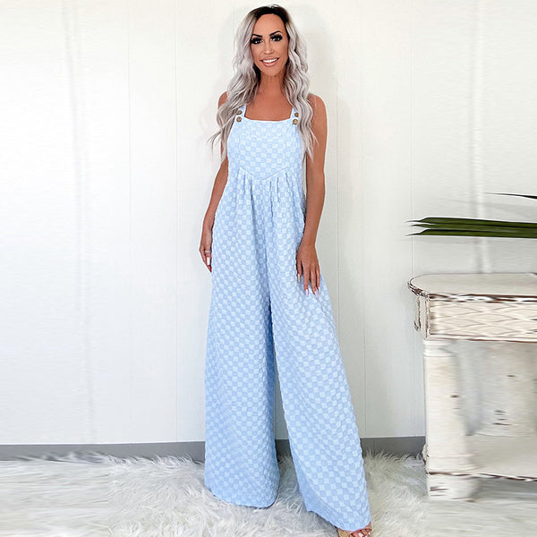 Trendy Plaid Jumpsuit