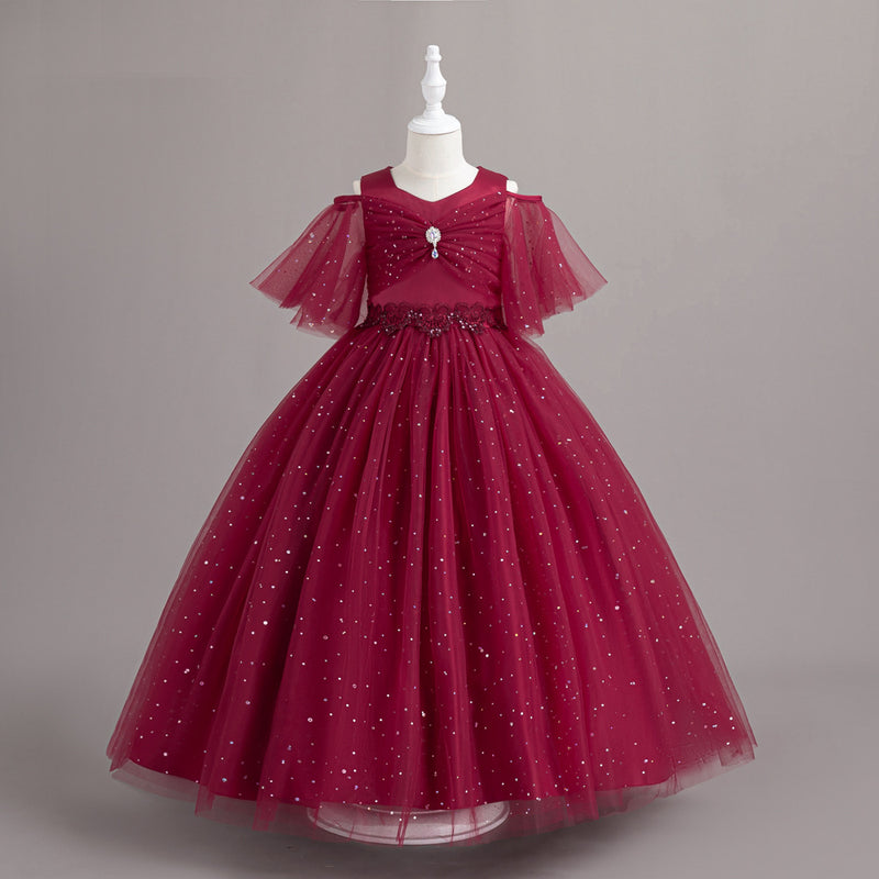 Wedding Dress Half Sleeve Princess Dress