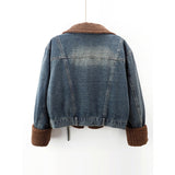Fleece Denim Jacket