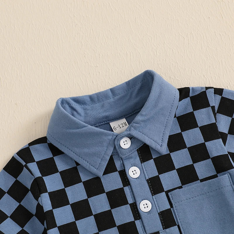 Baby Boys' Plaid Shorts Set