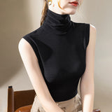 Turtleneck Sleeveless Top