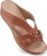 Summer New Women's Outer Wedge Flower Beach Sandals