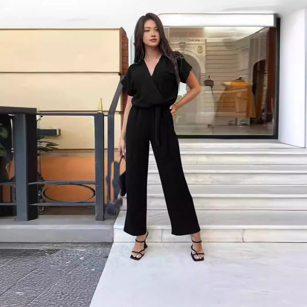 V-Neck Jumpsuit