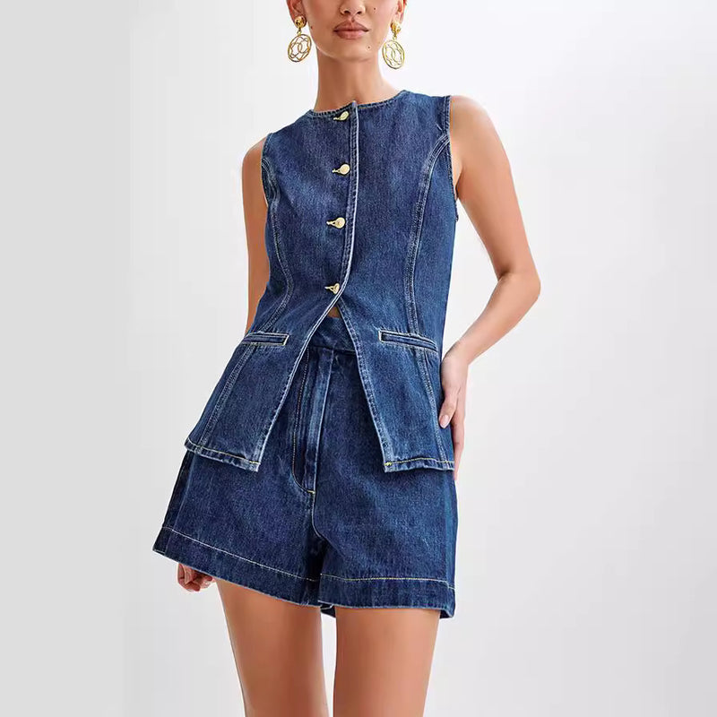 Denim Suit Set