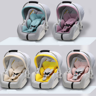 Baby Car With Car Foldable Safety Seat Basket Portable Car Cradle